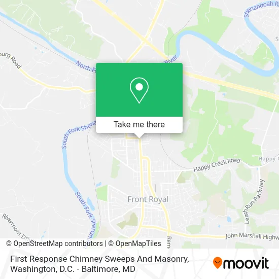 First Response Chimney Sweeps And Masonry map