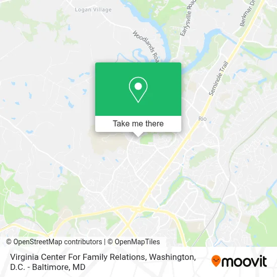 Virginia Center For Family Relations map