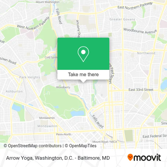Arrow Yoga map