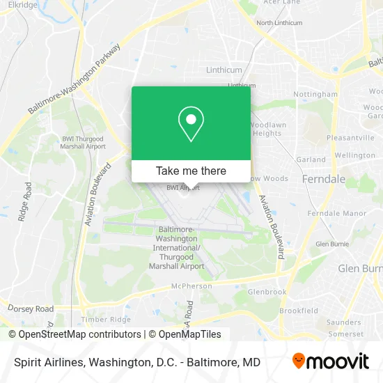 Spirit Airlines map