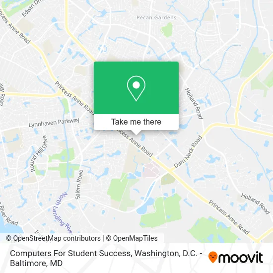 Computers For Student Success map