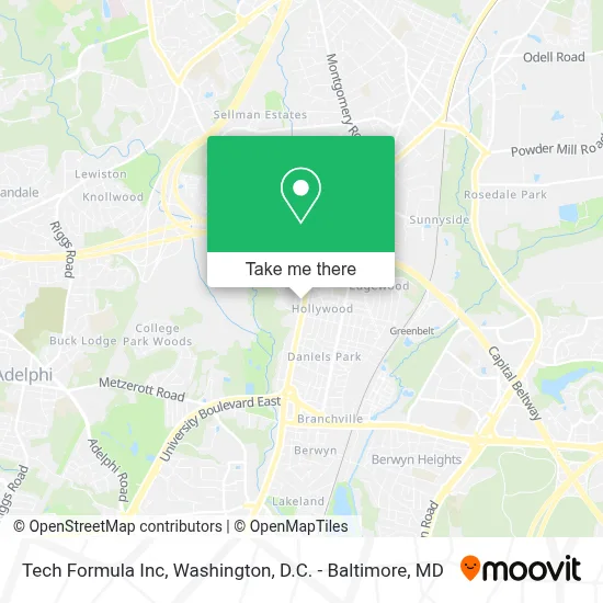 Tech Formula Inc map