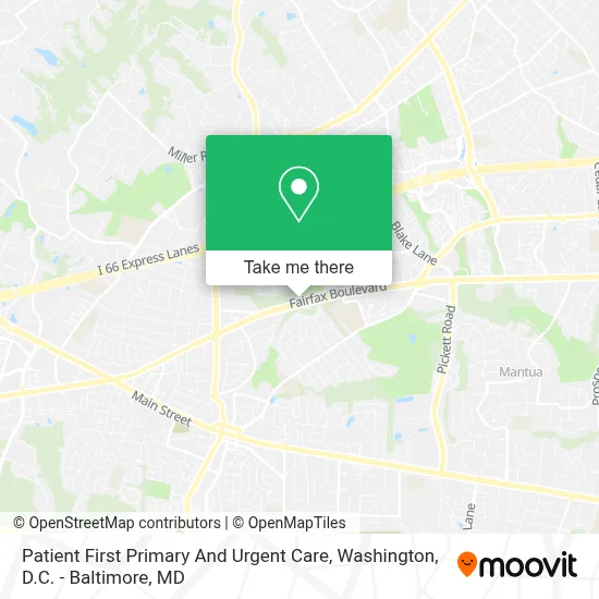 Patient First Primary And Urgent Care map