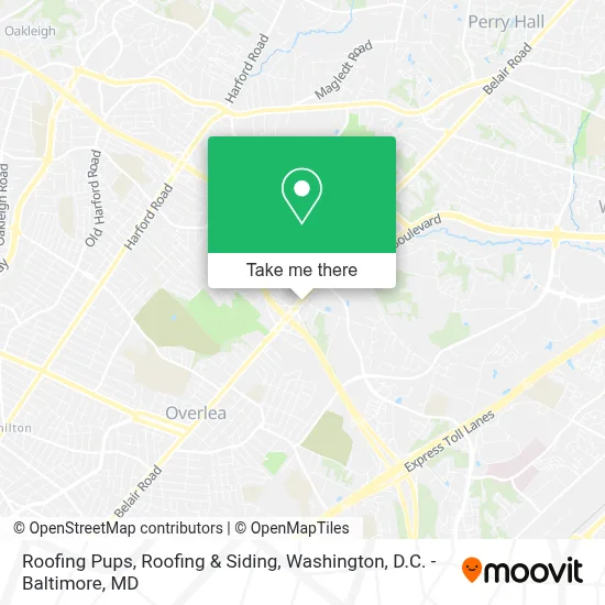 Roofing Pups, Roofing & Siding map