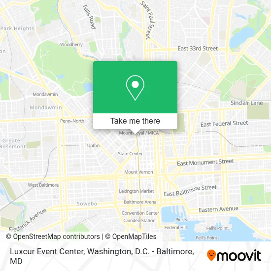 Luxcur Event Center map