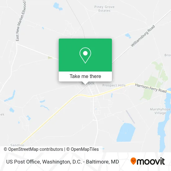 Us Post Office map