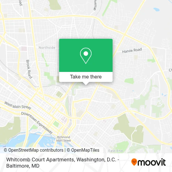 Whitcomb Court Apartments map
