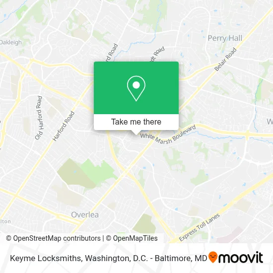 Keyme Locksmiths map
