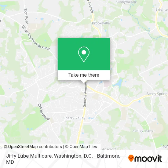 Jiffy Lube Multicare map
