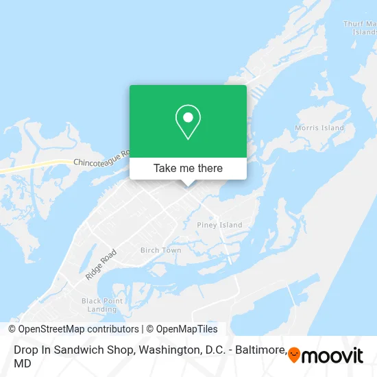 Drop In Sandwich Shop map