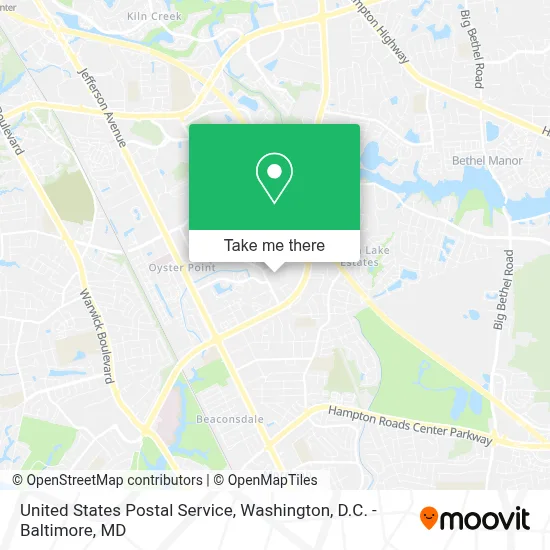 United States Postal Service map