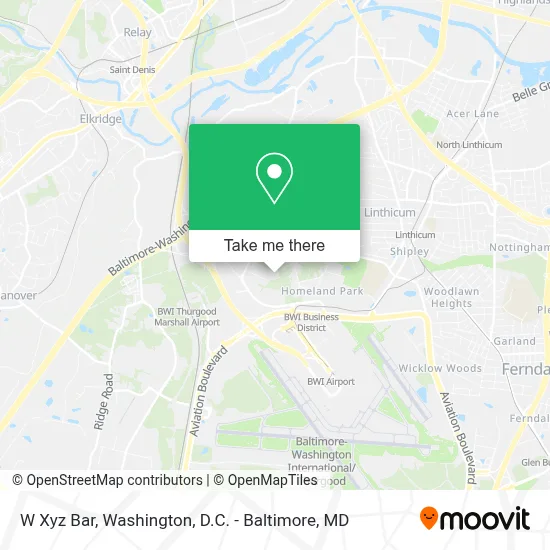 W Xyz Bar map