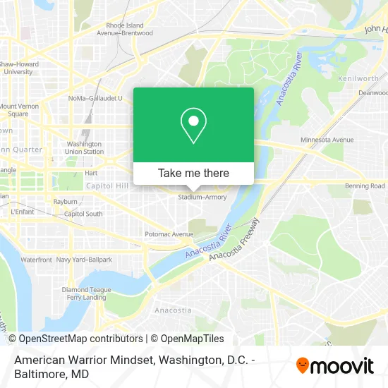 American Warrior Mindset map