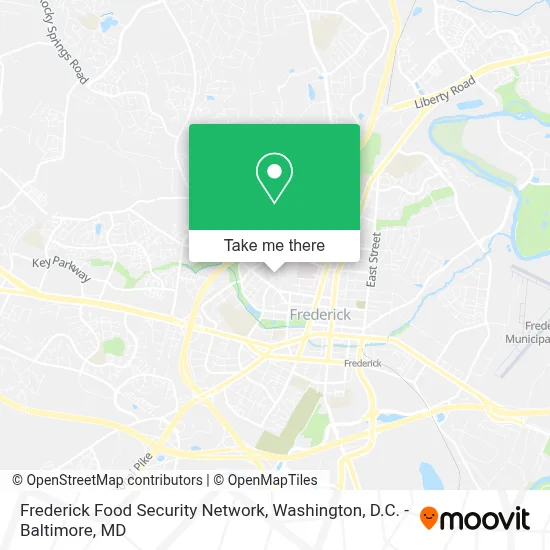 Frederick Food Security Network map