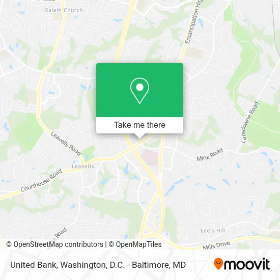 United Bank map