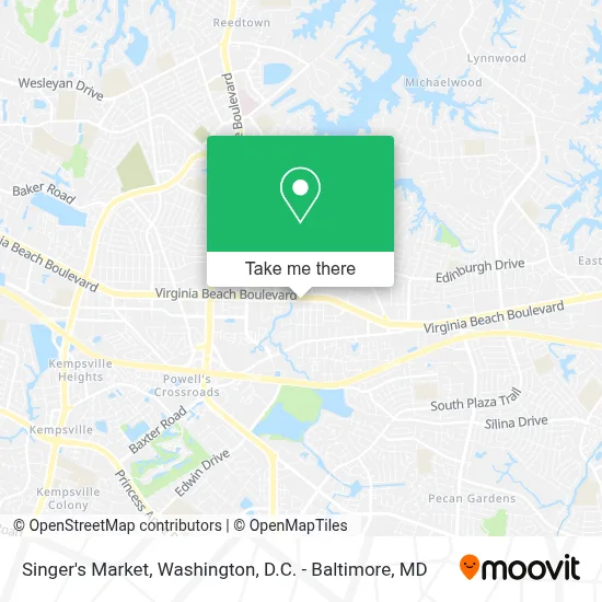Singer's Market map