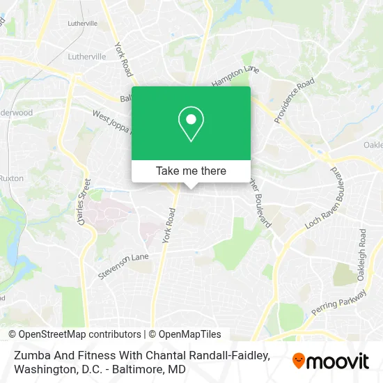 Zumba And Fitness With Chantal Randall-Faidley map