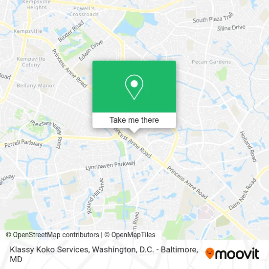 Klassy Koko Services map