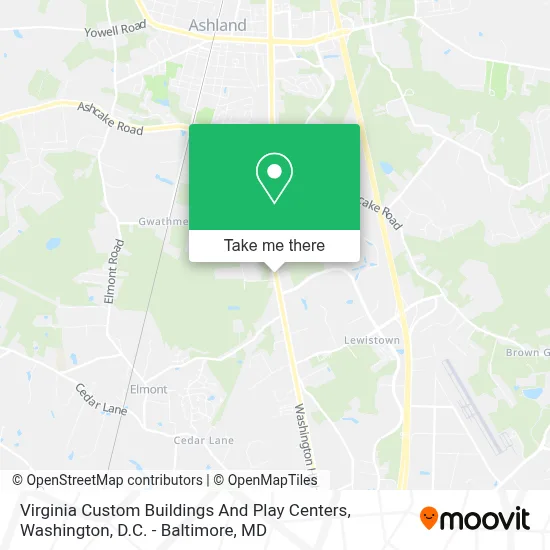 Virginia Custom Buildings And Play Centers map