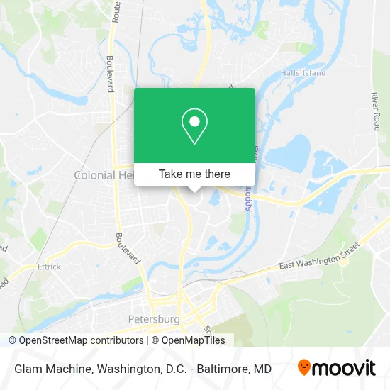 Glam Machine map