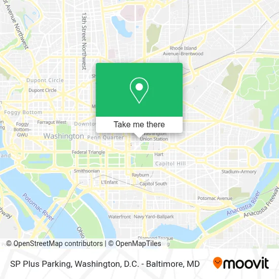 SP Plus Parking map