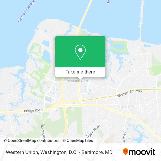 Western Union map