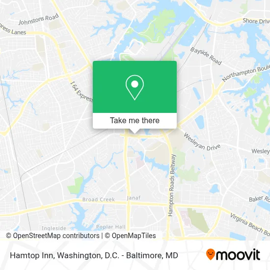 Hamtop Inn map
