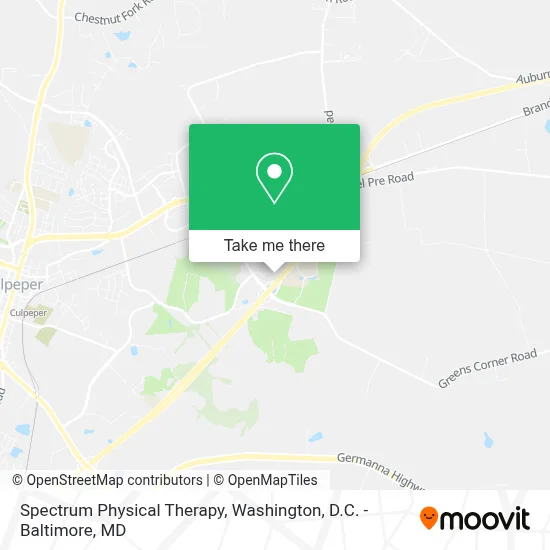 Spectrum Physical Therapy map