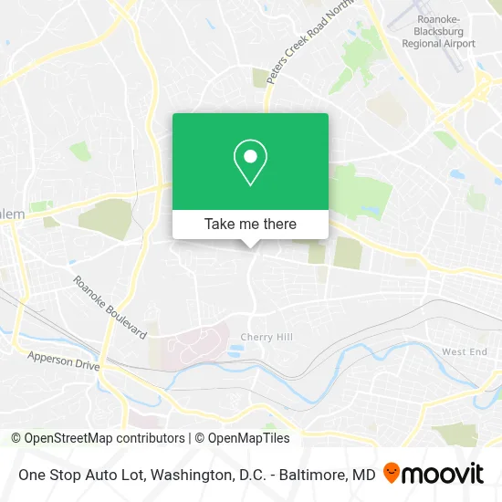One Stop Auto Lot map