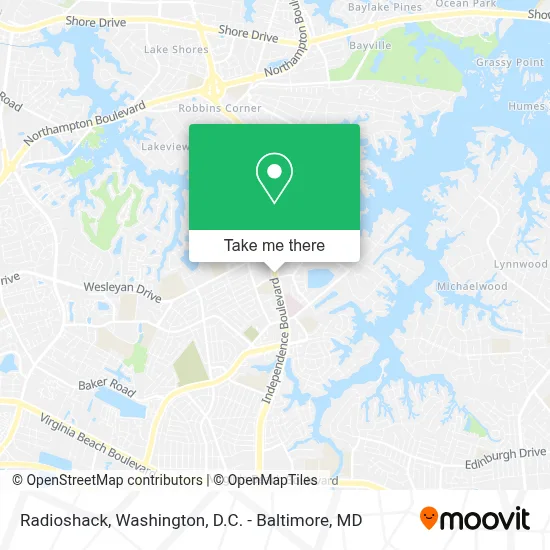 Radioshack map