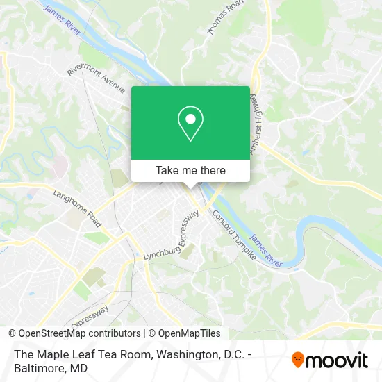 The Maple Leaf Tea Room map