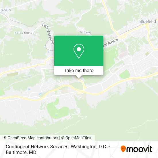 Contingent Network Services map