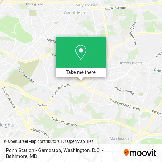 Penn Station - Gamestop map