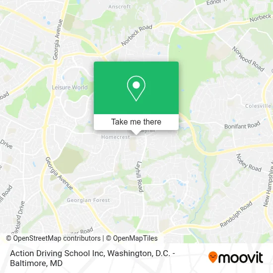 Action Driving School Inc map