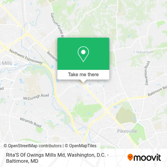 Rita’S Of Owings Mills Md map