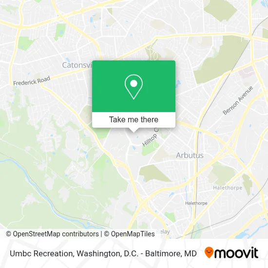 Umbc Recreation map