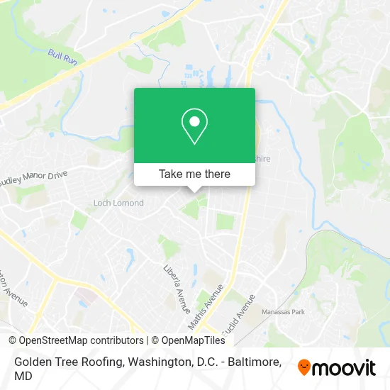 Golden Tree Roofing map