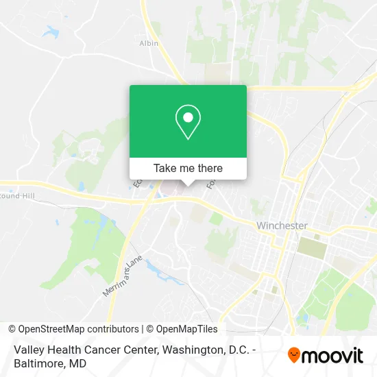 Valley Health Cancer Center map