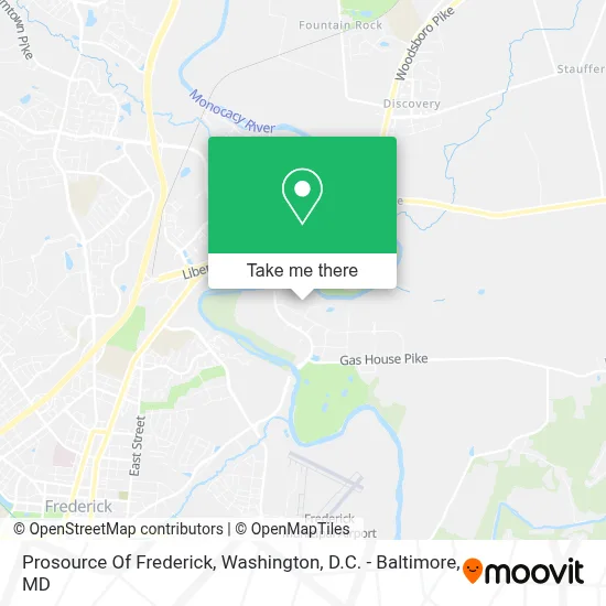 Prosource Of Frederick map