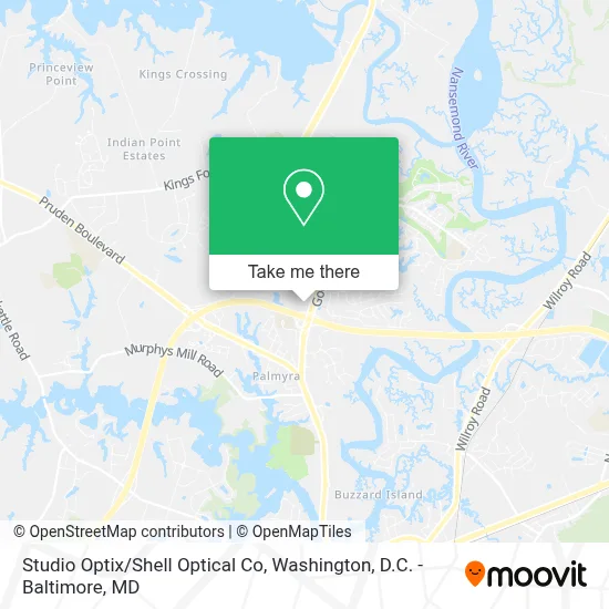 Studio Optix/Shell Optical Co map