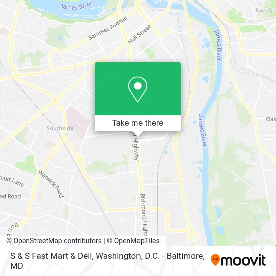 S & S Fast Mart & Deli map
