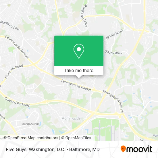 Five Guys map