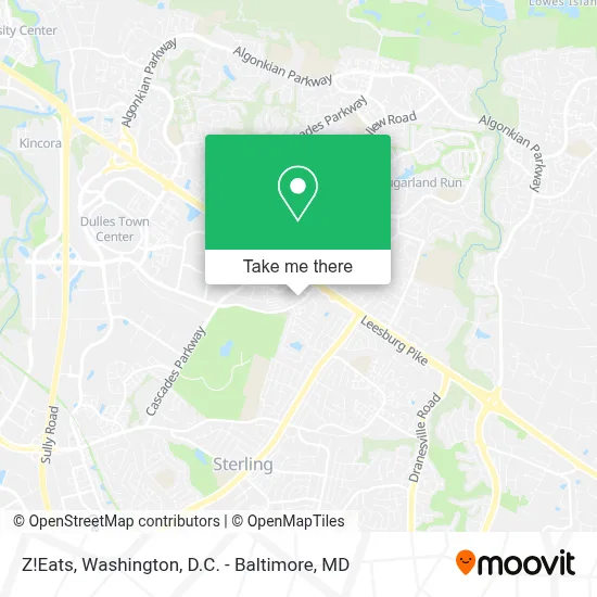 Z!Eats map