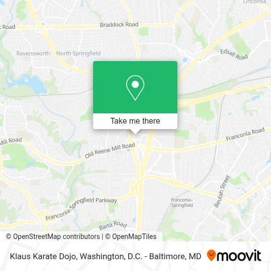 Klaus Karate Dojo map
