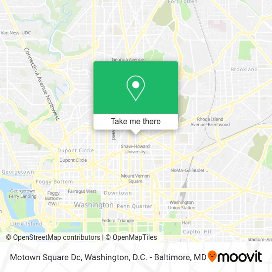 Motown Square Dc map