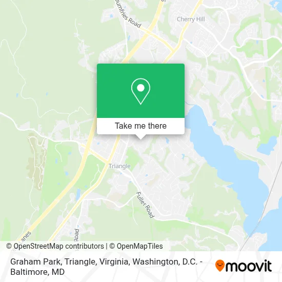Graham Park, Triangle, Virginia map