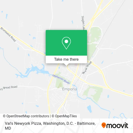 Val's Newyork Pizza map