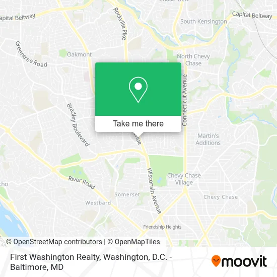 First Washington Realty map