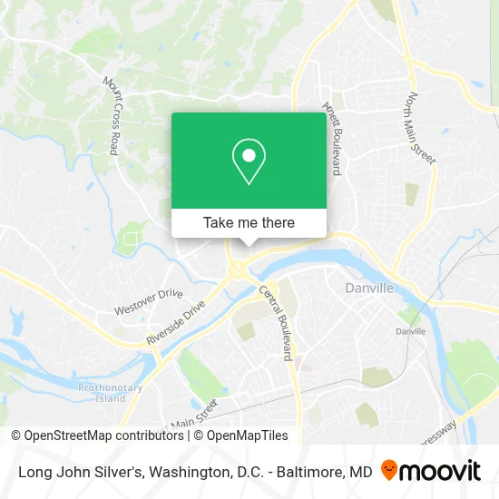 Long John Silver's map
