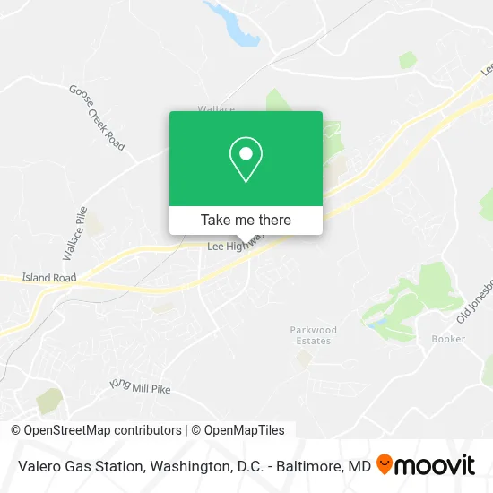 Valero Gas Station map
